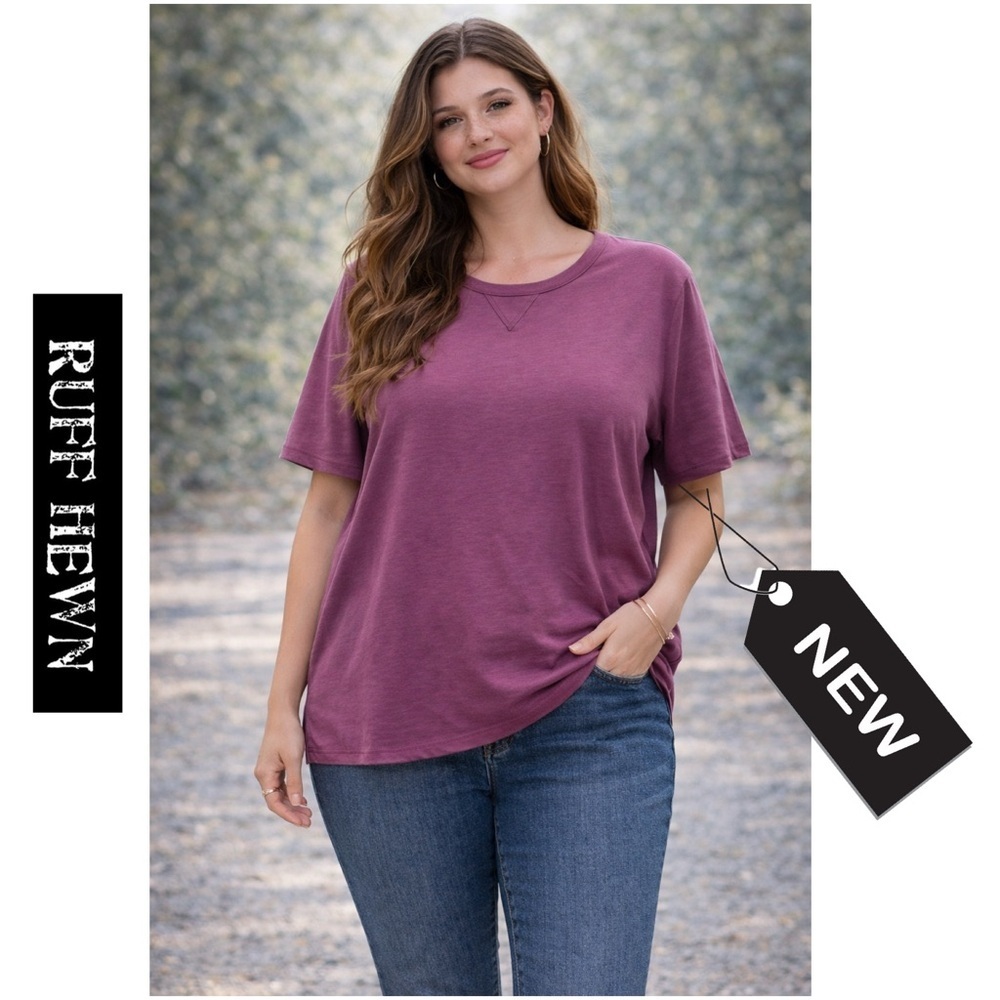 NWT Ruff Hewn 1x purple short sleeve T-…